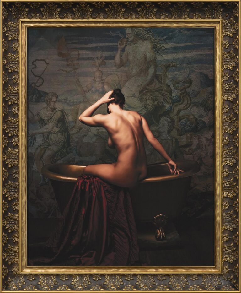 Donna nella Vasca, 2024. fotomaal (digital artprint), Aleksandr Ivaškevitš
