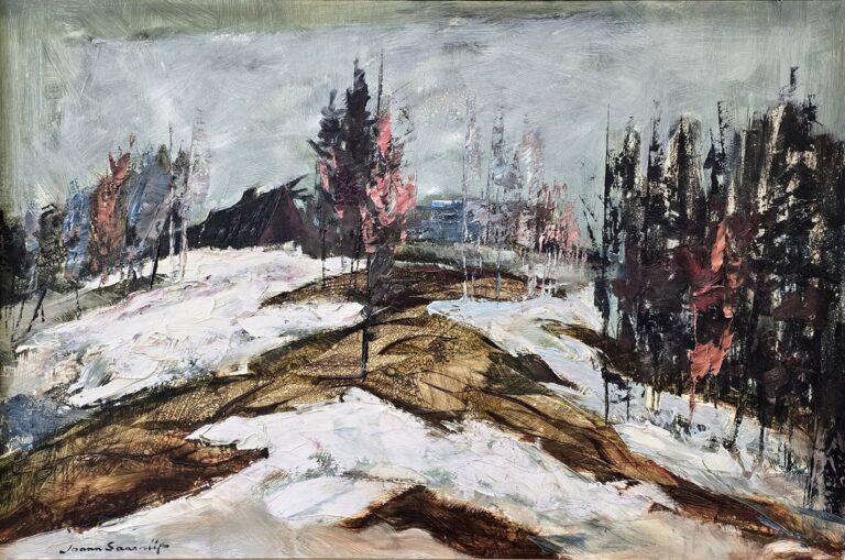 Talvine maastik. 1970ndad, Joann Saarniit (Voldemar-Johan Saarniit)