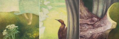 Ilmar Malin. Üks päev I–III“, triptühhon. 1979. Õli, masoniit.