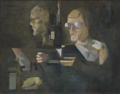 Indrek Hirv. Linnar Priimäe portree. 1980. aastate algus. Õli, lõuend. 73 x 92 cm. Alghind: 6400 €