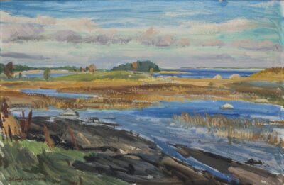 Kalju Nagel. Põhjarannik.1981. Õli, masoniit. 60 x 91,5 cm.