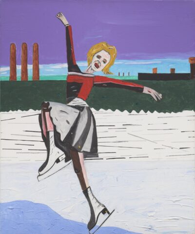 August Künnapu. Läti iluuisutajad 2. 2009. Akrüül, lõuend. 60 x 50 cm. Alghind: 1900 €