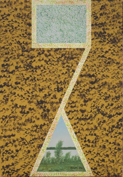 Andres Tolts. Fragmendid CV. 1994. Akrüül, lõuend. 70,5 x 49 cm. Alghind: 2300 € Haamrihind: 2300 €