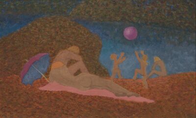 Silvia Jõgever. Perekond I.1968. Segatehnika, papp. 49,5 x 80 cm. Alghind: 6400 € Haamrihind: 6400 €