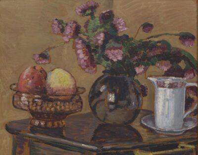 Martin Taevere. Natüürmort lilledega. 1937. Õli, papp. 40 x 50 cm. Alghind: 2800 €