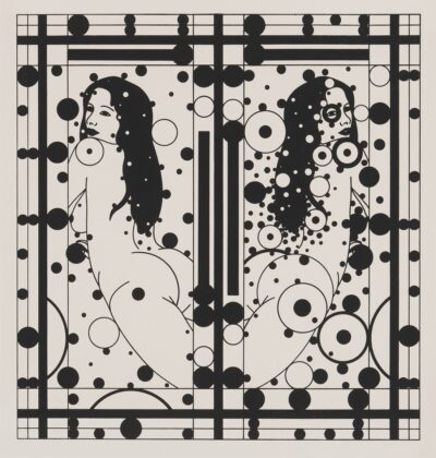 Leonhard Lapin. Naine - masin XXII. 1978. Kõrgtrükk, paber. Km 40 x 37.8 cm. ; Lm 46 x 44 cm. Alghind: 1200 € Haamrihind: 2600 €