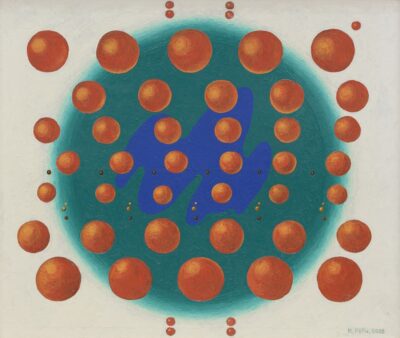 Kaljo Põllu. Kehastumine. 2008. Õli, papp. 60,5 x 71,5 cm. Alghind: 2000 € Haamrihind: 8250 €