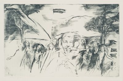 Marju Mutsu. Noorus. 1971. Ofort, paber. Lm 32,1 x 40,5 cm. ; Plm 19,8 x 31,2 cm. Alghind: 1300 € Haamrihind: 1300 €