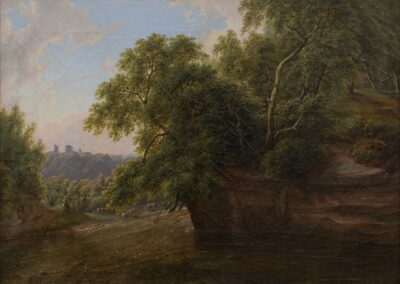 August Matthias Hagen. Maastik oja ääres. 1849. Õli, lõuend. 34,4 x 47,8 cm. Alghind: 7500 €