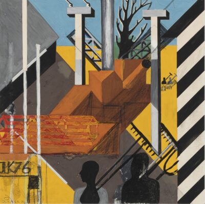 Jüri Kask. Täissuvi. 1976. Tempera, guašš, paber. Vm 34,4 x 34,4 cm. ; Lm 35 x 35 cm. Alghind: 900 €