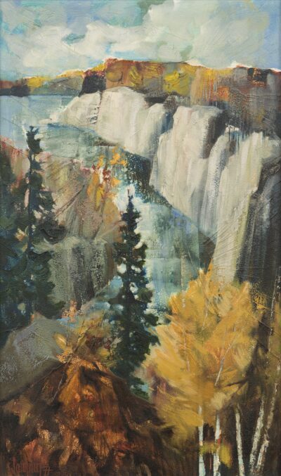 Joann Voldemar Saarniit. Põhja Ontario.1977. Õli, masoniit. 76,3 x 45,4 cm. Alghind: 1300 €