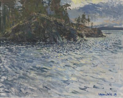 Elmar Kits. Karjala maastik. 1959. Õli, lõuend. 57 × 72 cm. Alghind: 11000 €