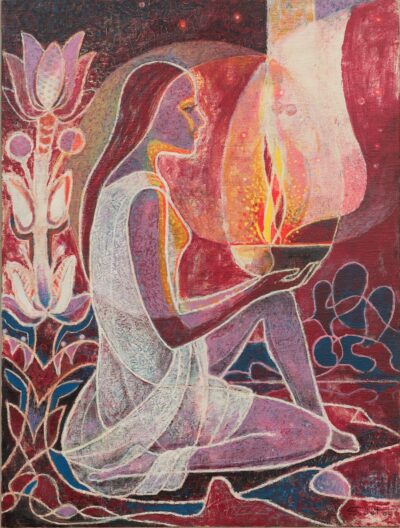 Richard Sööt. Ohverdus. Õli, lõuend. 61 x 45,7 cm. 1994. Alghind: 1800 €