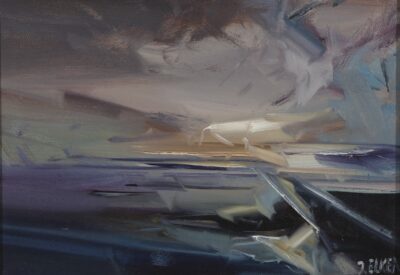 Jaan Elken. Loojang. 1990. Õli. Lõuend. 38 x 55 cm. Alghind: 2800 €