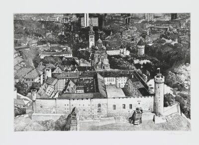Kütt, Allex Toompea loss. Graafika. Paber. Plm 22.5 x 34 cm. ; Lm 35 x 45 cm.