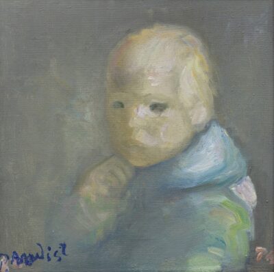 Peeter Mudist. Taaniel.1960. aastate lõpp –1970. aastate algus. Õli. Lõuend. 35,2 x 35,2 cm. Alghind: 12000 €