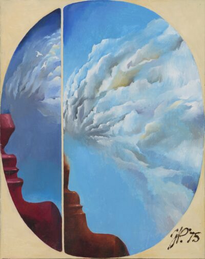 Jüri Palm. Kaks Naist. 1975. Õli. Lõuend. 100 x 80 cm. Alghind: 9000 €