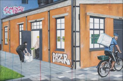 Aleksei Gordin. Fast delivery. 2025. Õli. Lõuend. 50 x 75 cm. Alghind: 1200 €