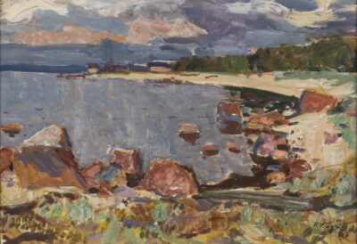 Richard Sagrits. Karepa laht. 1963. Õli, papp vineeril. 34 x 50 cm. Alghind: 1900 €