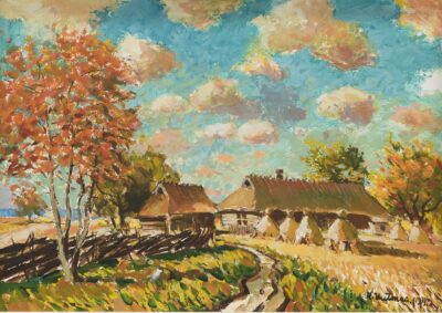 Richard Uutmaa. Rannamaastik. 1973. Õli, papp. 49,5 x 69,5 cm. Alghind: 12000 €