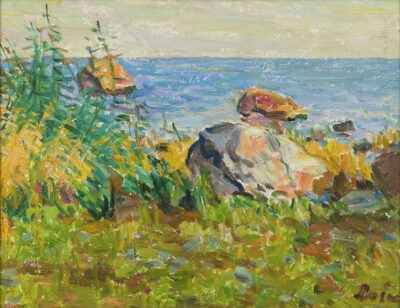 Valerian Loik. Rannamotiiv. 1970. aastad. Õli, papp. 36,6 x 46,7 cm. Alghind: 1000 €