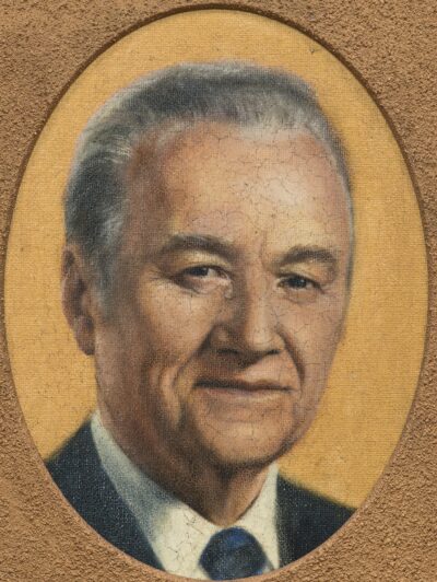 Laurentsius (Lauri Sillak). President Rüütel pisaraga. 2002. Õli, lõuend. 47 x 38 cm. Alghind: 1200 €