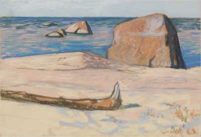 Olev Subbi. Rannamaastik. 1963. Pastell, paber. Vm 38 x 55 cm. Alghind: 3500 €