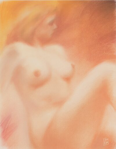 Ilmar Torn. Nõjatuv akt. 1989. Pastell, paber. 57,5 x 45 cm. Alghind: 1800 €
