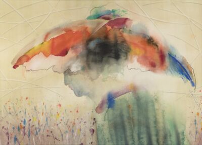 Marje Üksine. Kevade ootel. 2017. Akvarell, paber. Lm 71.6 x 99.2 cm. Alghind: 2600 €