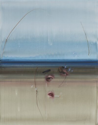 Laurentsius (Lauri Sillak). Suitsuga rannas. 2026 Akrüül, lõuend. 202 x 160 cm. Alghind: 12000 €