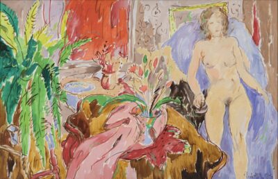 Paul Allik. Interjöör. 1986. Õli, lõuend. 66,5 x 102 cm. Alghind: 5400 €