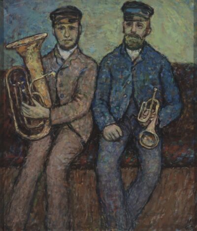 Ilmar Malin. Pasunamehed. 1963. Õli, lõuend. 100 x 85 cm. Alghind: 3000 €