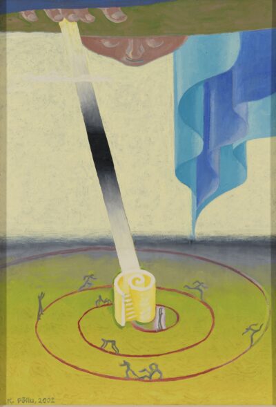 Kaljo Põllu. Teekond valgustumisse. 2002. Õli, kartong. 76 x 53 cm. Alghind: 1200 €