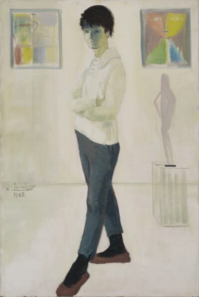 Vergine Liiv-Hillep. Meditatsioon.1962. Õli, papp. 86 x 58 cm. Alghind: 2600 €