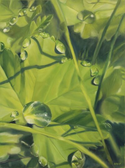 Mari Frühling. „Õnnepisar“ („Tears of joy“). 2023. Õli, lõuend. 80 x 60 cm. Alghind: 1100 €