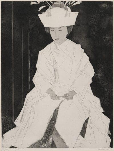 Evald Okas. Jaapani pruut. 1965. Ofort, akvatinta, paber. 64 x 50 cm. Alghind: 6000 €