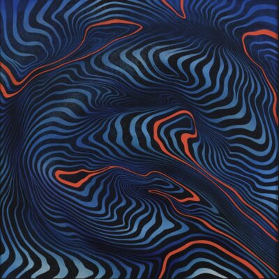 Regina-Mareta Soonsein. Amorf. 2024. Linoollõige, õli, lõuend. 50 x 50 cm. Alghind: 1100 €