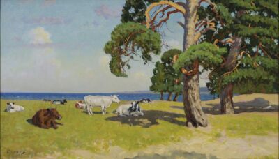 Andrei Jegorov. Võsu motiiv. 1930. aastate algupool. Õli. Vineer. 39.5 x 67 cm. Alghind: 8000 € (NB! Lisatud video)