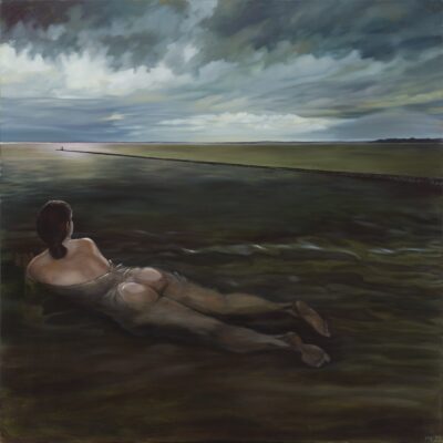Mall Nukke. Silmapiir III. 2022. Õli, lõuend. 147 x 148 cm. Alghind: 9750 €
