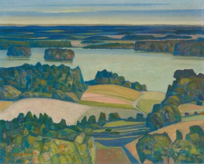 Lepo Mikko. Pühajärve motiiv. 1977. Õli, lõuend. 65 ×81 cm. Alghind: 12000 €