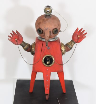 Jüri Mildeberg. Mittehelendav objekt II. 2020-2025. Autoritehnika. 48 x 42 x 22 cm.