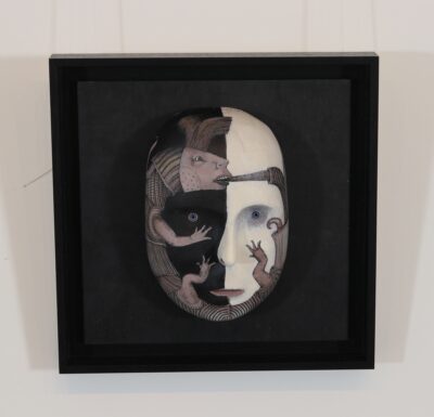 Jüri Mildeberg. Ympyrä. 2026. Autoritehnika. 39 x 39 x 11 cm.