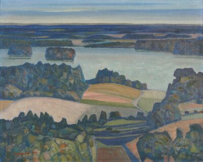 Lepo Mikko. Pühajärve motiiv. 1977. Õli, lõuend. 65 ×81 cm. Alghind: 12000 €