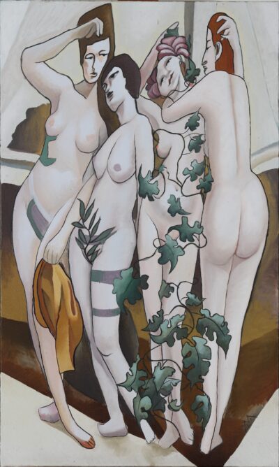 Margret Paide. Jupiter. 2026. Õli. Lõuend. 100 x 60 cm.