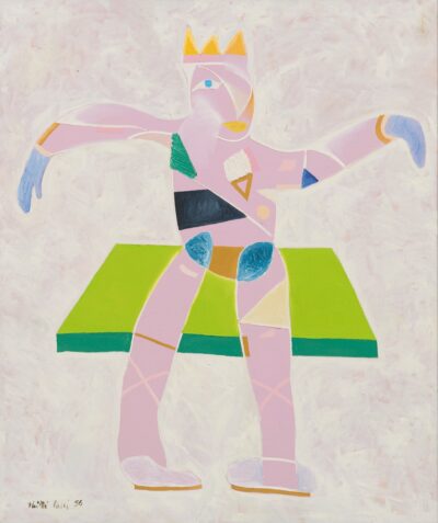 Heitti Polli. Kloun. 1996. Õli, lõuend. 125,5 x 105,5 cm. Alghind: 7600 €