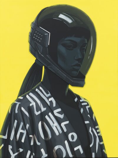 Kaspar Hommuk. Nia. 2026. Kihiline akrüülkollaaž, lõuendil. 120 x 90 cm. Alghind: 1000 €