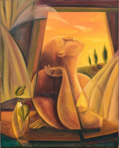 Krete Erlenhein. Leidsin. 2026. Õli linasel lõuendil. 100 x 80 cm. Alghind: 1500 €