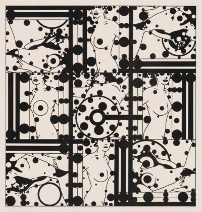 Leonhard Lapin. Naine – masin XXIV”. 1979. Kõrgtrükk, paber. Km 40 x 38 cm. ; Lm 59 x 57 cm. Alghind: 1900 €