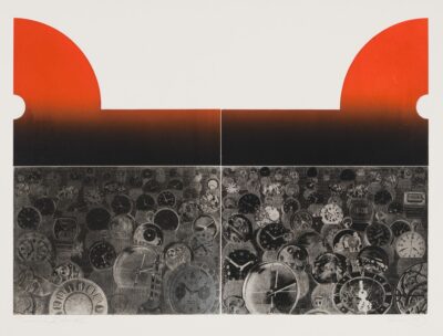 Vello Vinn. Tumenemine I.1981. Söövitus, paber. Lm 60 x 79,4 cm. ; Plm 49,4 x 69,2 cm. Alghind: 1550 €